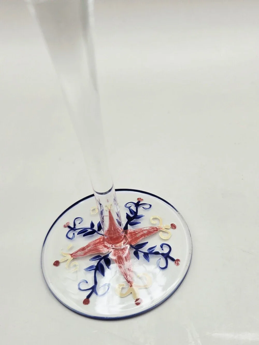 Margarita Glasses Hand-painted on the Base, Set of 2